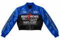 Road 2 Riches premium leather crop racing jacket